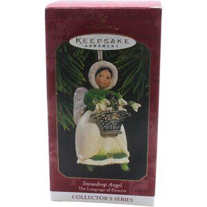 Hallmark Keepsake Snowdrop Angel Ornament Language Of Flowers Collectors Series